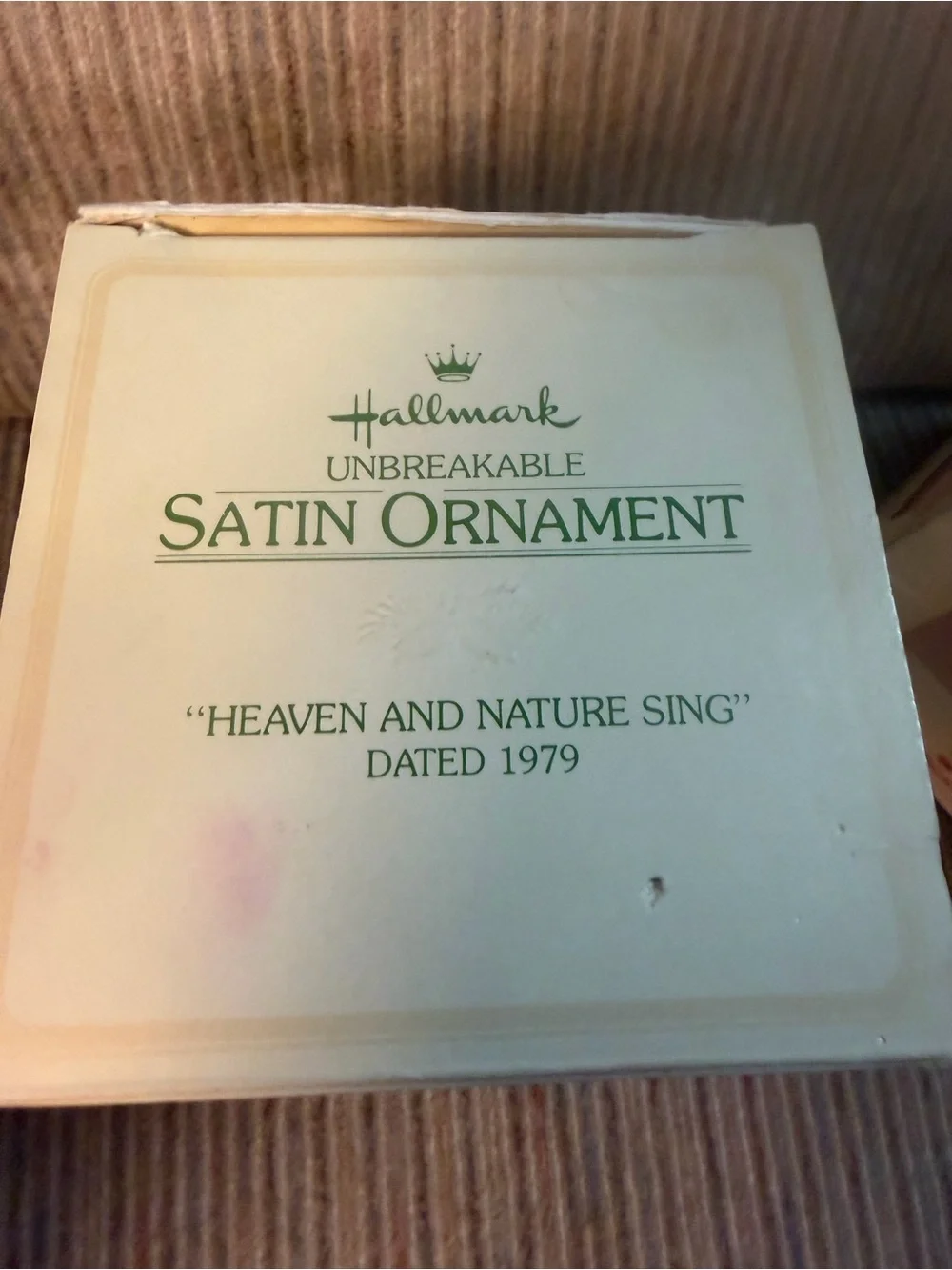 Vintage 1979 Hallmark Keepsake Ornament - Heaven and Nature Sing - With Box